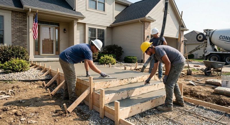 Concrete Porch Construction in Denver, CO